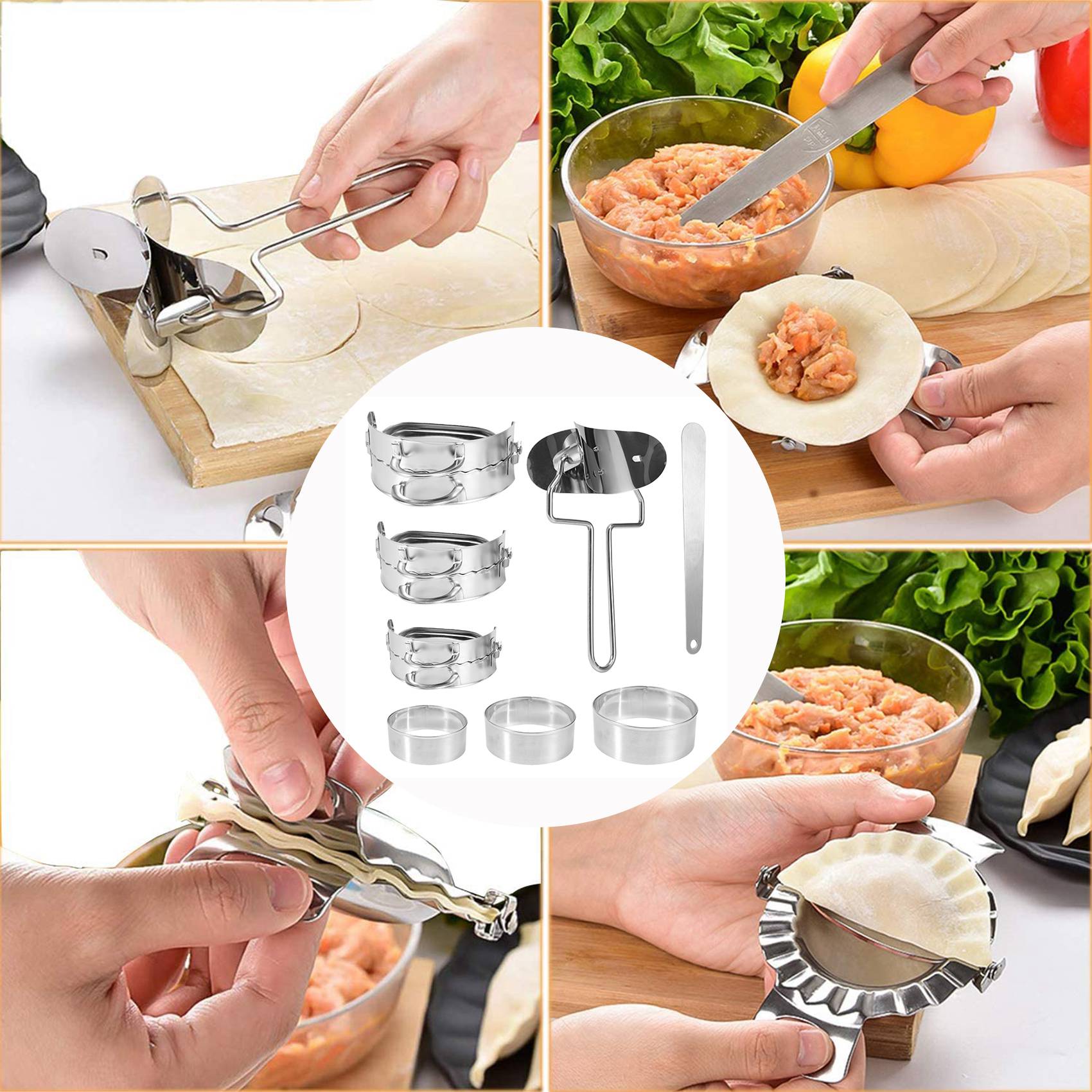 ABKW-Mantı Yapma Seti, 8 Parça - Gyoza Dumpling Maker incelemesi ve fiyatı